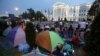 Demonstran Protes di Luar Kantor PM Macedonia