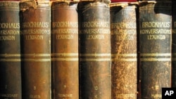 Not all sets of encyclopedias are this worn, but even newer editions are out of date for the millions who look online for reference material.