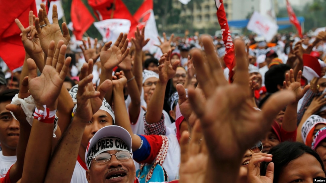 Salah satu kampanye pemilu di Jakarta pada 2014 (foto: ilustrasi). 