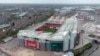 El estadio Old Trafford del Manchester United se ve después del colapso de la participación inglesa en la propuesta Superliga europea. Manchester, Reino Unido, el 21 de abril de 2021.