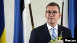 Новий прем’єр-міністр Естонії Крістен Міхал після позачергової сесії парламенту країни, Таллінн, 23 липня 2024 р. (Фото: REUTERS/Ints Kalnins)