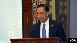 Kepala BKPM Thomas Lembong dalam sebuah acara mengenai investasi di Washington, DC. (Foto: Dok)