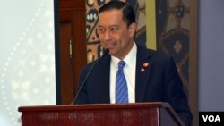 Menteri Perdagangan Thomas Lembong dalam KTT Investasi Amerika-Indonesia di Willard Hotel, Washington DC hari Senin, 26 Oktober 2015 (foto: BKPM).