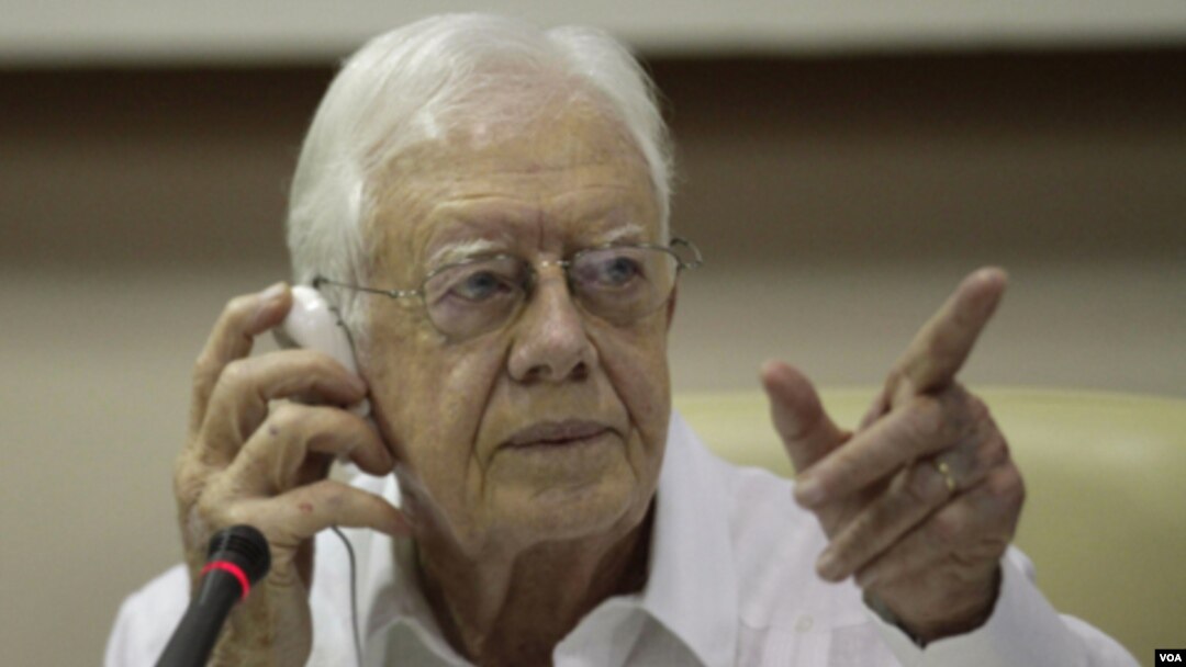 Ansyen prezidan Jimmy Carter (AP Photo/Franklin Reyes, foto achiv)