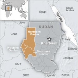 map of Darfur