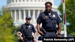 Polisi Gedung Capitol AS menyelidiki ancaman bom aktif di Washington, DC hari Kamis (19/8). 