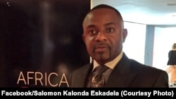 Salomon Idi Kalonda, mopesi toli ya Moïse Katumbi, ba bokutani ya Africa CEO Awards na Abidjan, Côte d'ivoire, 10 janvier 2016. (Facebook/Salomon Kalonda Eskadela)