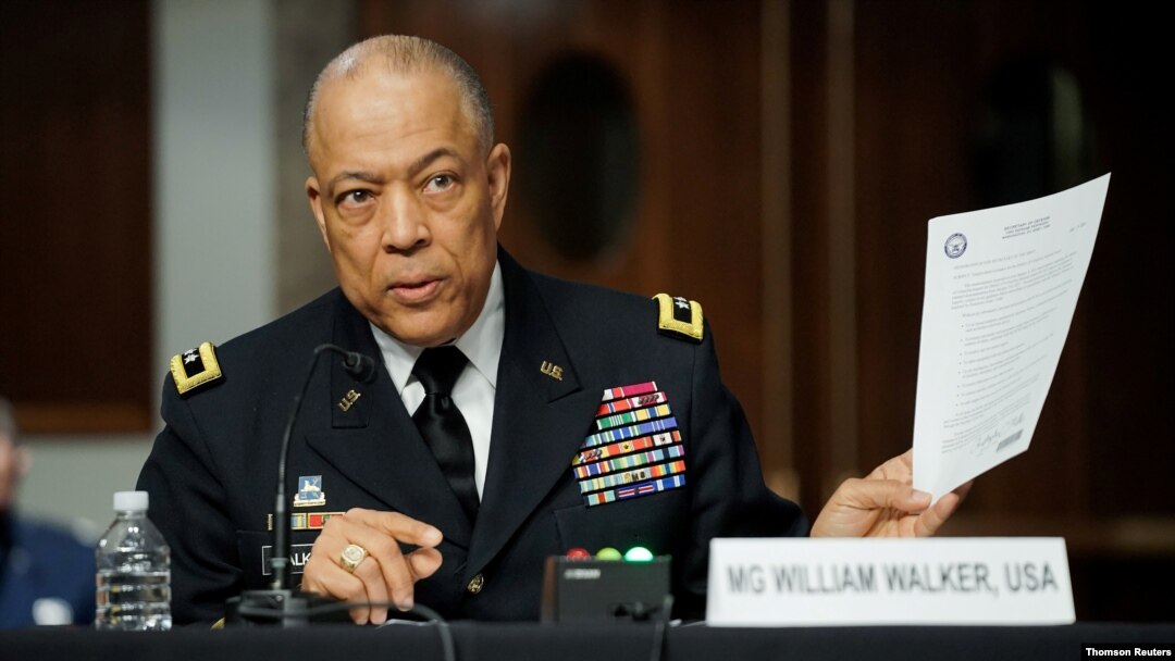 El general William Walker presta testimonio en el Senado de Estados Unidos, el 3 de marzo de 2021.