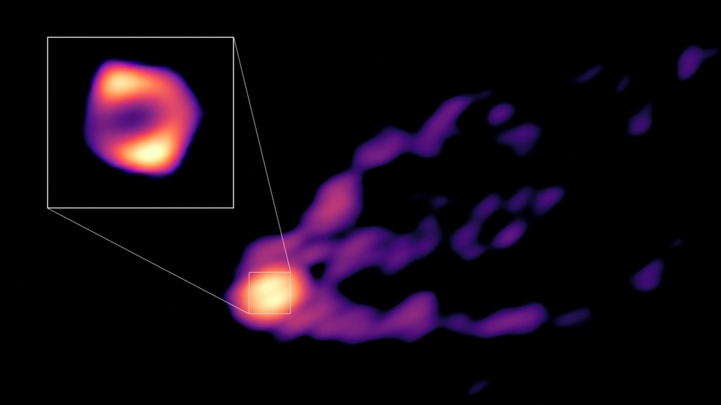 New Image Shows Violent Events Near a Supermassive Black Hole