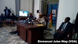 Issa Tchiroma annonce officiellement l'extradition vers le Cameroun de 47 sécessionnistes anglophones, Yaounde, le 29 janvier 2018