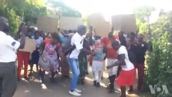 Disgruntled Zanu PF Supporters Protesting Outside Party Offices