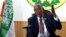 FILE - Muse Bihi Abdi of Somaliland speaks during a news conference in his office in Hargeysa, in northern Somalia's semi-autonomous Somaliland region, Oct. 10, 2018.