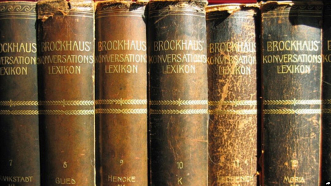 Not all sets of encyclopedias are this worn, but even newer editions are out of date for the millions who look online for reference material.