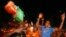 Des fans de l'équipe de football de la Côte d'Ivoire à Abidjan le 4 février 2015.