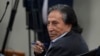 Former Peruvian President Alejandro Toledo attends a court session in his corruption case in Lima, Oct. 21, 2024. 