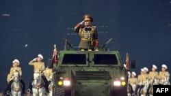 FILE - Pak Jong Chon, chief of the General Staff of the Korean People's Army, salutes during a military parade in Pyongyang, in this picture taken on January 14, 2021 and released from North Korea's official Korean Central News Agency on January 15.