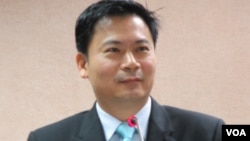 台湾执政国民党立委 吴育仁(美国之音张永泰拍摄)