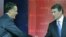 Los dos candidatos republicanos favoritos en las encuestas, el ex goebrnador, Mitt Romney, y el gobernador, Rick Perry.