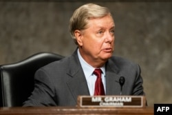 FILE - Chair of the Republican-led Senate Judiciary Committee Lindsey Graham of South Carolina.