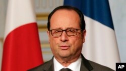 Le président français François Hollande, 20 mars 2017