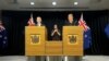 Tân Thủ tướng New Zealand Chris Hipkins và Phó Thủ tướng Carmel Sepuloni tổ chức họp báo ngày 25/1/2023.