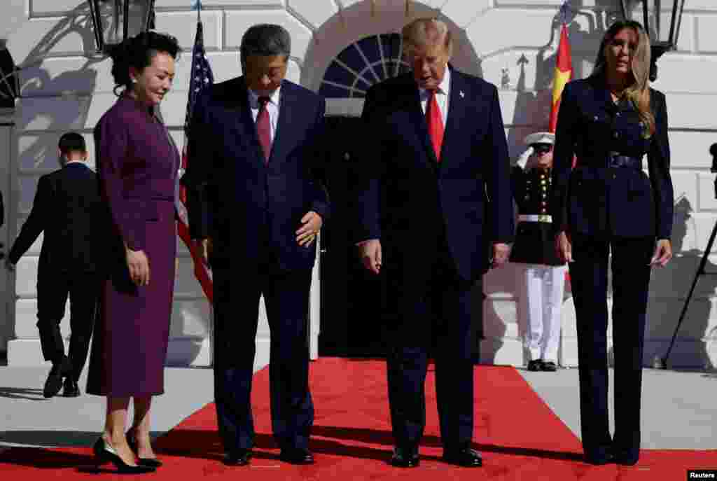 US President Donald Trump and China's President Xi Jinping meet at the White House