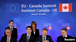 Ceremonija potpisivanja sporazuma CETA izmedju Kanade i EU