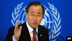 Sekjen PBB Ban Ki-moon memberikan dukungan bersyarat kepada misi satu tahun Uni Afrika di Mali (foto: dok).