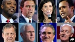 Kandidati za nominaciju za predsjedničkog kandidata Republikanske stranke koji će učestvovati u prvoj debati. (Foto: AP)
