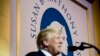 President Donald Trump speaks at the Susan B. Anthony List 11th Annual Campaign for Life Gala at the National Building Museum, May 22, 2018, in Washington. 