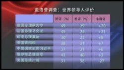 VOA连线(许宁)：2017盖洛普民调，11国领导人印象排名