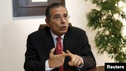 FILE: Ramon Fonseca, founding partner of law firm Mossack Fonseca, gestures during an interview with Reuters at his office in Panama City, April 5, 2016. 