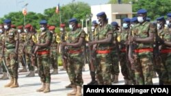 Soldats tchadiens attaqués par les forces centrafricaines sur leur territoire, le 2 juin 2021.