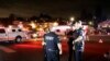 Polícia depois da queda do avião em Seatlle 