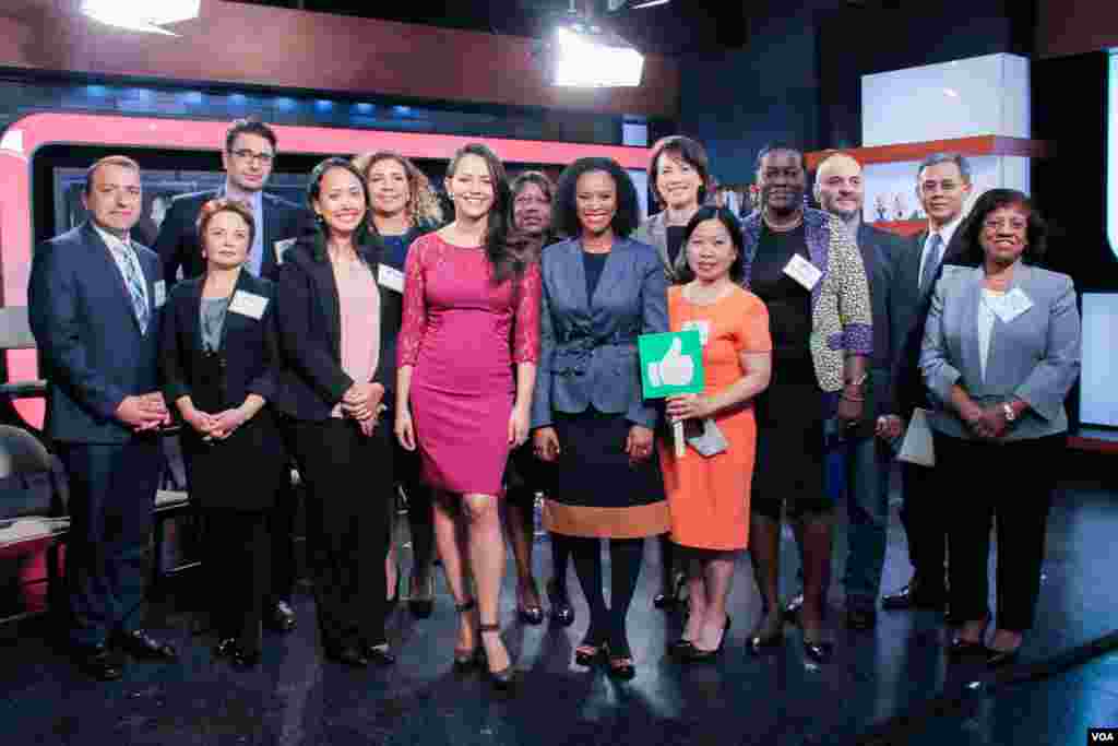 Group photo of the panelists with our hosts following the discussion, October 19, 2016.&nbsp;