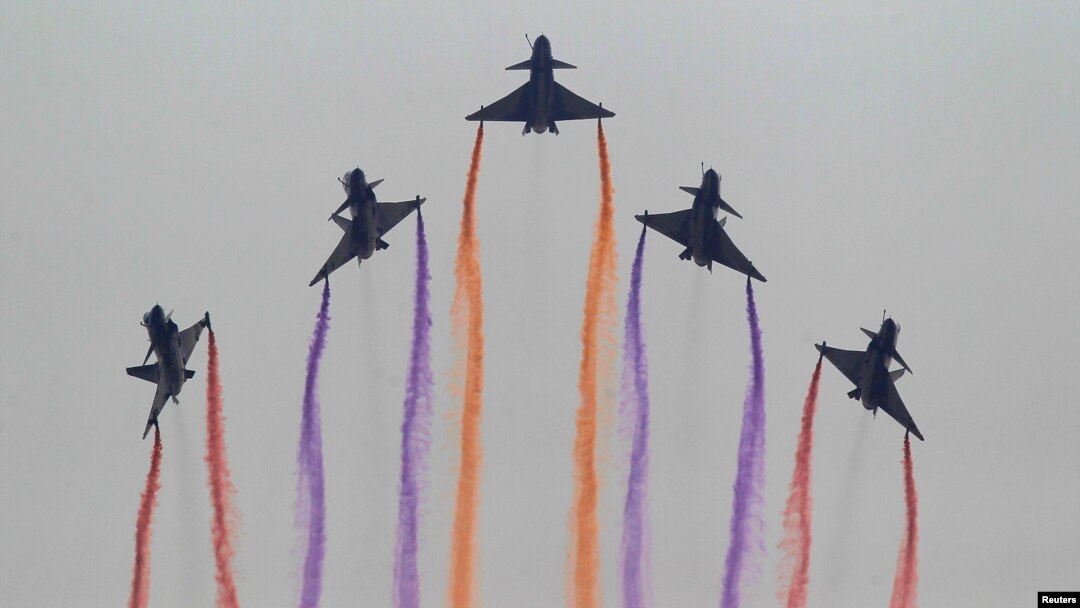 中國空軍戰機演習。(資料照片)