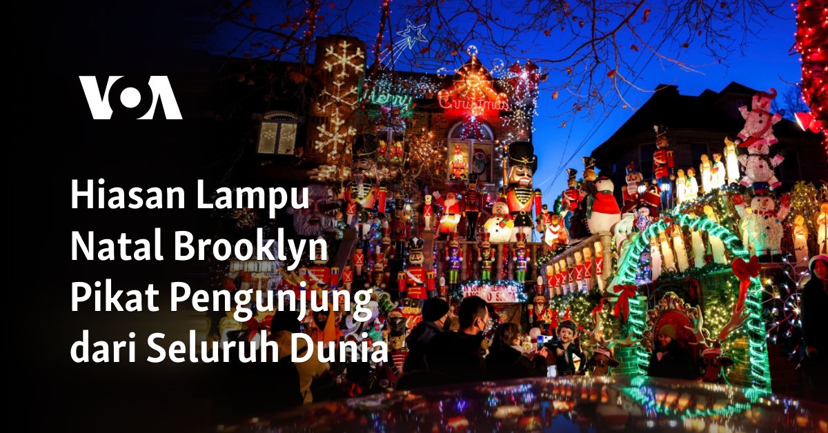 Hiasan Lampu Natal Brooklyn Pikat Pengunjung dari Seluruh Dunia