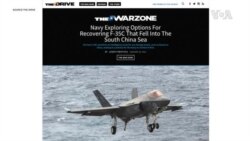 美軍證實發生意外的F-35C戰機墜入南中國海 正安排打撈