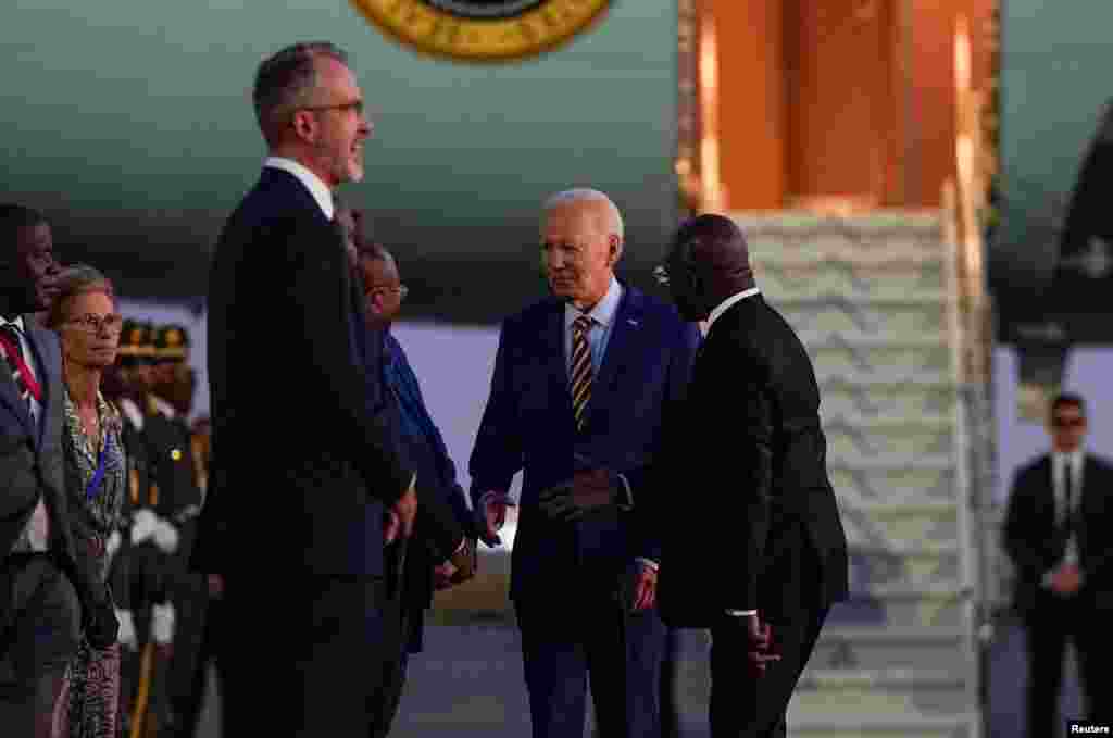 Chegada do Presidente dos EUA, Joe Biden, em Luanda, a 2 de dezembro de 2024.