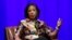FILE - Former national security adviser Susan Rice takes part in a discussion on global leadership at Vanderbilt University in Nashville, Tenn., Feb. 19, 2020.