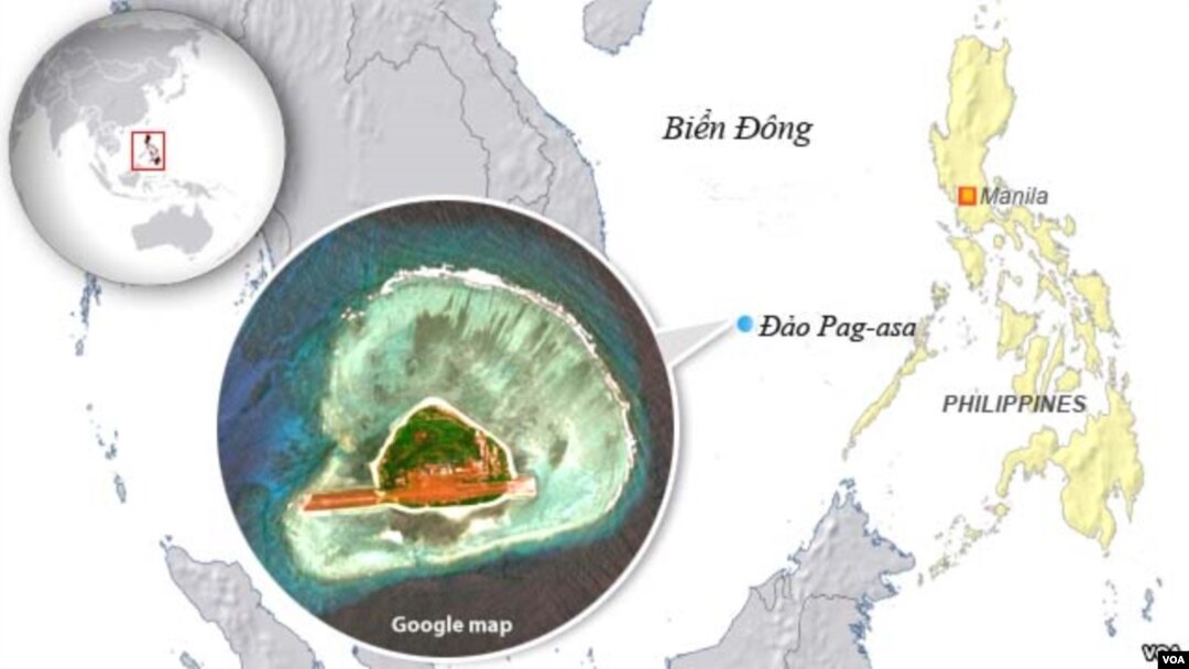 Bản đồ đảo Pag-asa.