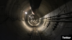 Elon Musk tweeted a photo of The Boring Company LA tunnel, taken Oct. 28, 2017