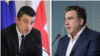 Премьер-министр Грузии Георгий Гахария и экс-президент Грузии Михаил Саакашвили.