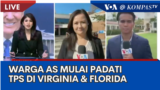 Laporan VOA untuk KompasTV: Warga Mulai Padati TPS di Virginia & Florida, Amerika Serikat