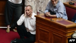 Le ministre grec des Finances, Yianis Varoufakis, au parlement grec, le 16 juin 2015 (AF)