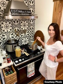Erika Navarrete Nagle, a television producer in Denver, Colorado, says she learned to cook during the coronavirus pandemic.