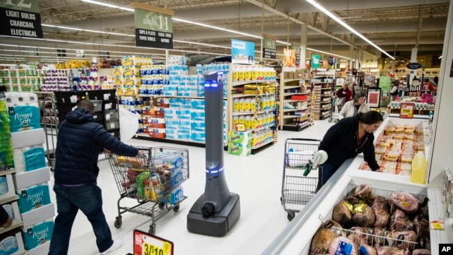 2019年1月15日美国消费者在宾夕法尼亚州的一家超市购物。