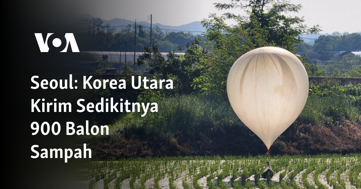 Korea Utara Kirim Sedikitnya 900 Balon Sampah