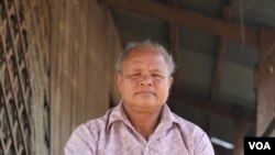 Phav Yorn, a Kuoy indigenous villager, said he had lost approximately 6 hectares of land to Rui Feng company in 2012, Preah Vihear province, Saturday, February 1, 2020. (Sun Narin/VOA Khmer)