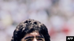 지난 1986년 6월 멕시코시티에서 열린 월드컵 결승전에 아르헨티나 축구팀 대표로 출전한 디에고 마라도나.